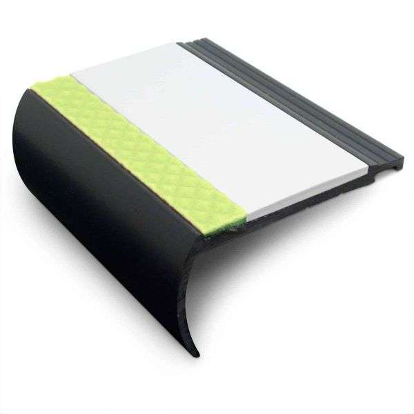 White AHB Aluminator® Heavy Duty Non-Slip Stair Nosing - StairNosingUK