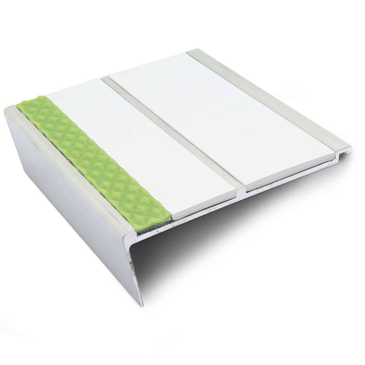 White AHD12 Non Slip Stair Nosing - StairNosingUK