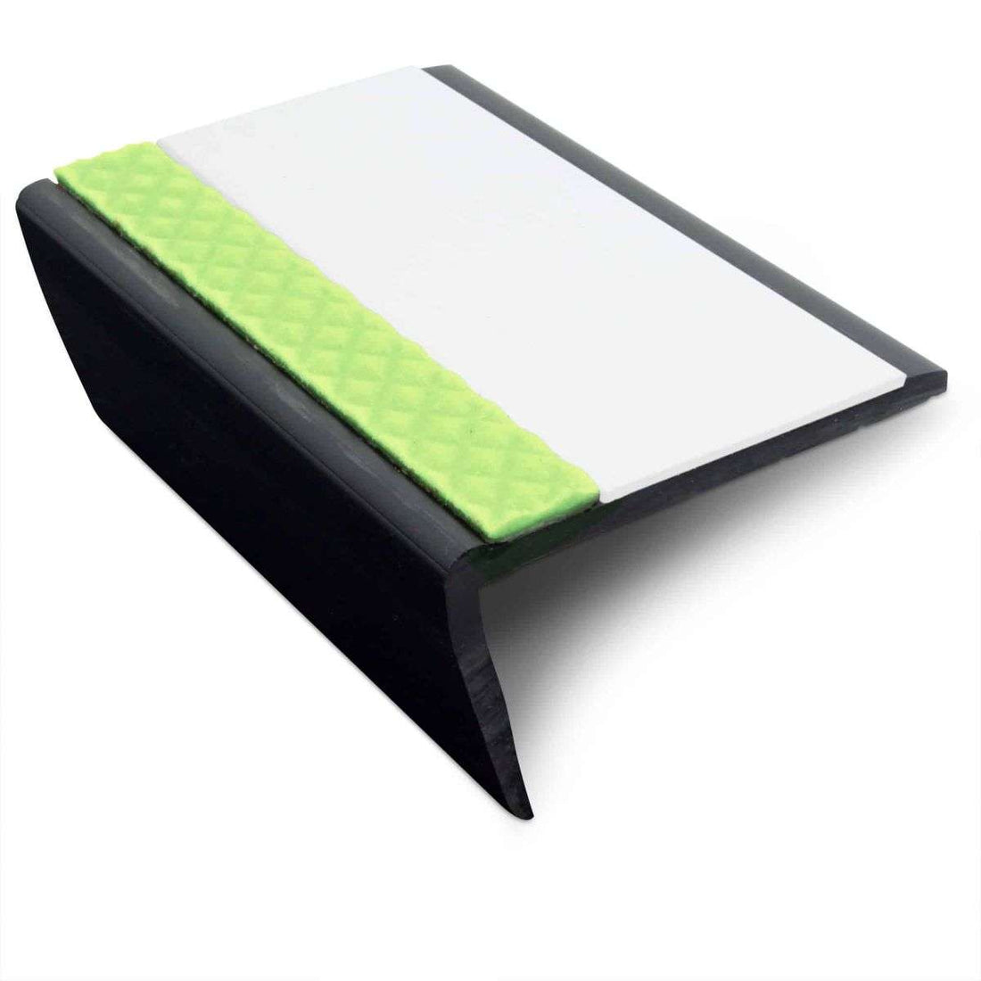 White ASR Aluminator® Slimline Non-Slip Stair Nosing - StairNosingUK