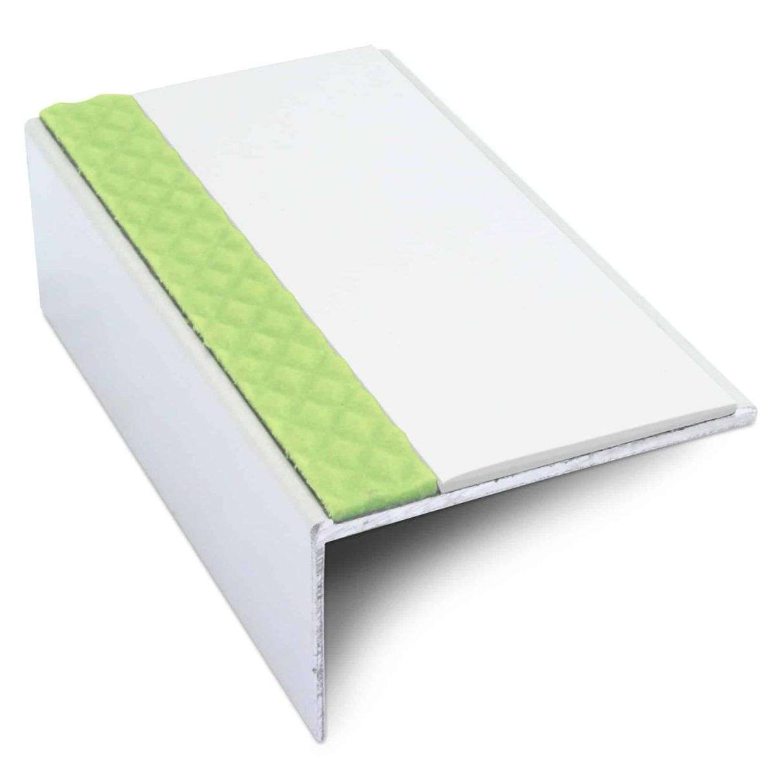 White Aluminium Non-Slip Stair Nosing - ASL01 - StairNosingUK