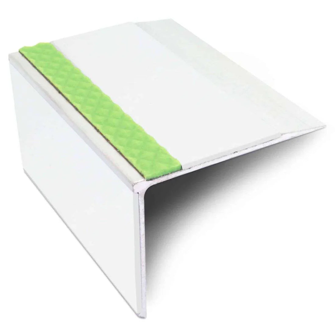 White Aluminium Non Slip Stair Nosing - ASL27