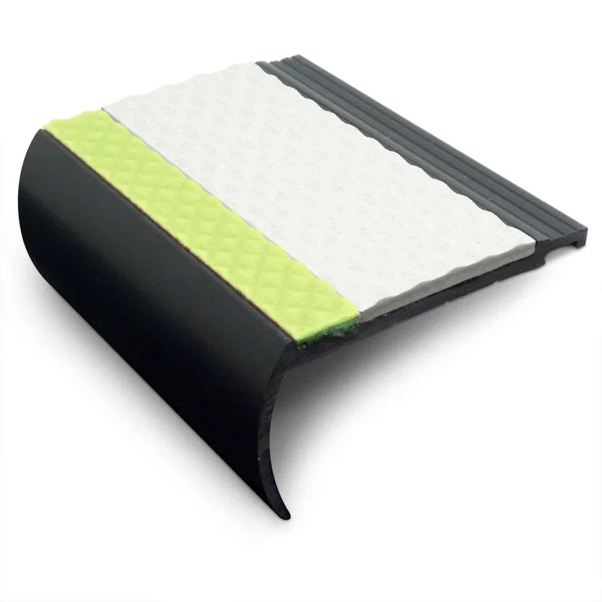 White Tredsafe Aluminator Heavy Duty PVC Stair Nosing - StairNosing