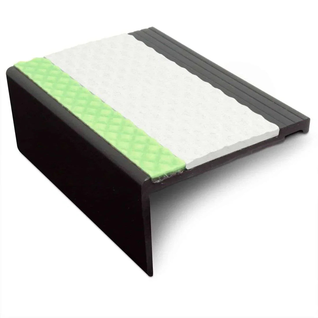 White Tredsafe Non-Slip AHP Heavy Duty PVC Stair Nosing