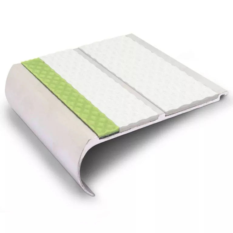 White Tredsafe Non-Slip Stair Nosing – AHD13