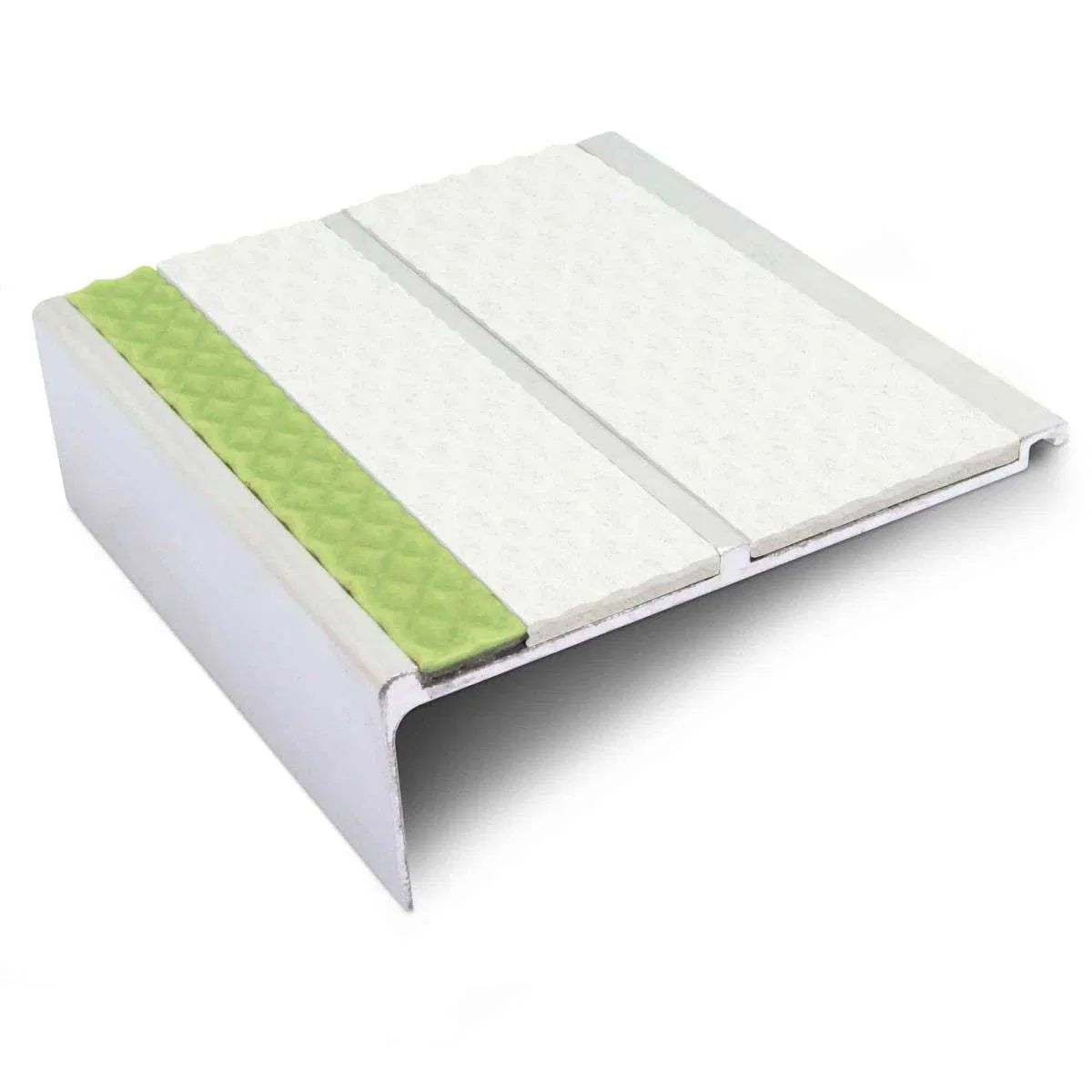 White Tredsafe Non Slip Stair Nosing - AHD11