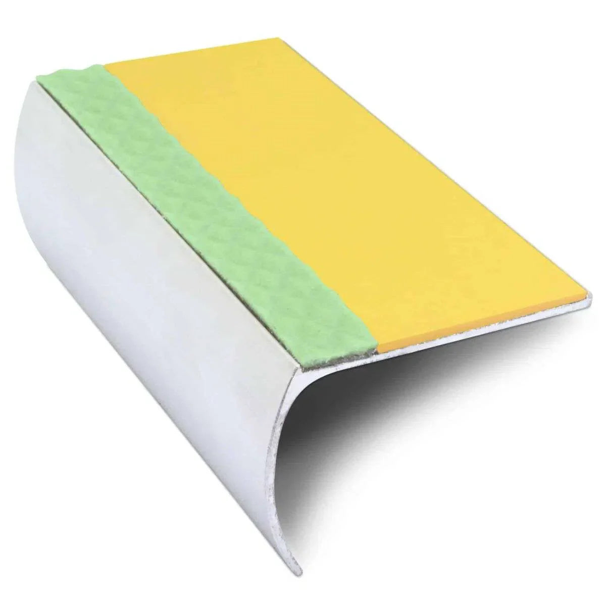 Yellow Aluminium Non Slip Stair Nosing - ASL03 - StairNosingUK