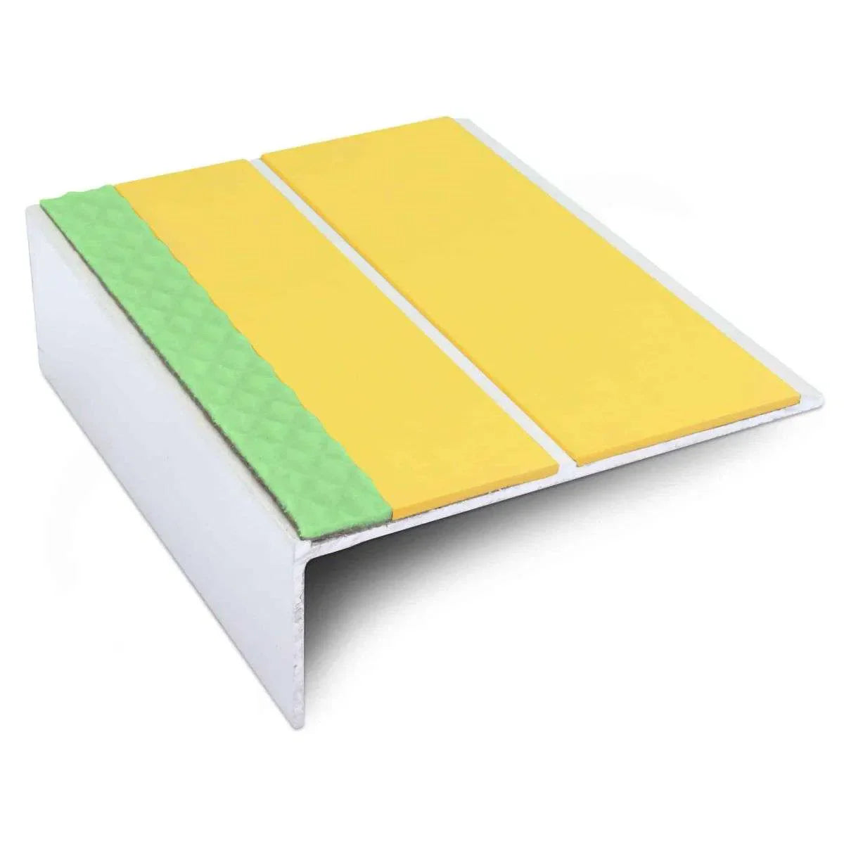 Yellow Aluminium Non Slip Stair Nosing - ASL09 - StairNosingUK