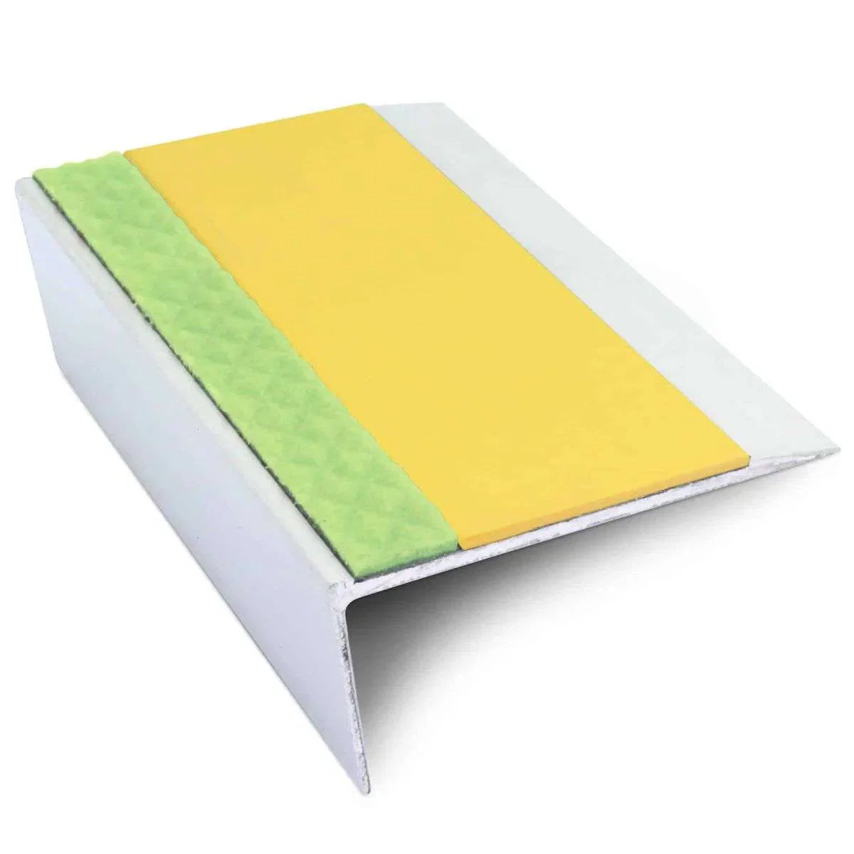 Yellow Aluminium Non Slip Stair Nosing - ASL16 - StairNosingUK