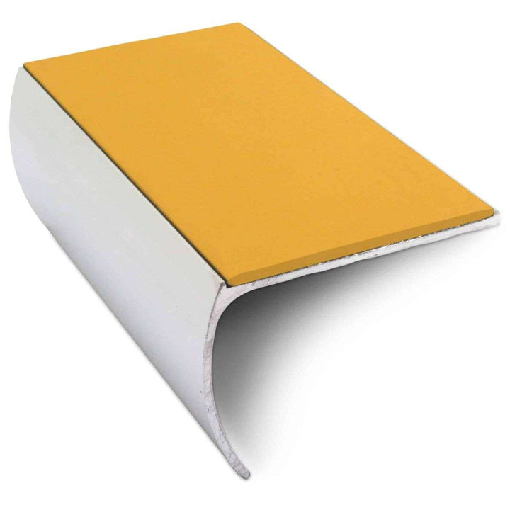 Yellow Aluminium Non Slip Stair Nosing - NSL03 (57 x 40mm) - StairNosingUK
