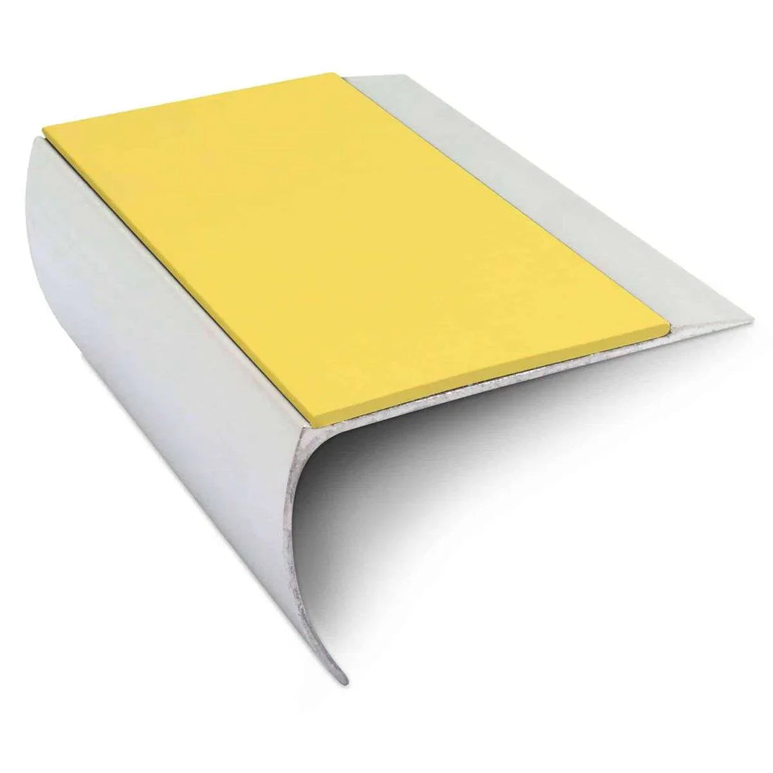 Yellow Aluminium Non Slip Stair Nosing - NSL25 (69 x 40mm) - StairNosingUK