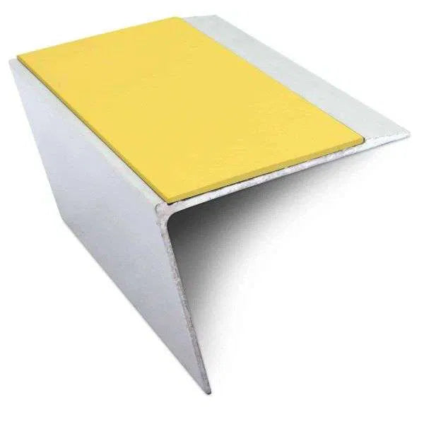 Yellow Aluminium Non Slip Stair Nosing - NSL26 (67 x 55mm) - StairNosingUK