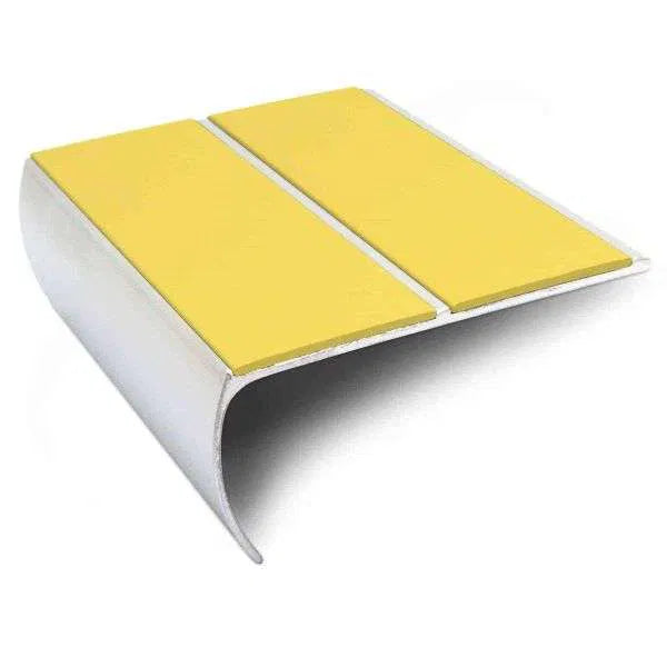 Yellow Aluminium Non Slip Stair Nosing - NSL29 (85 x 40mm) - StairNosingUK