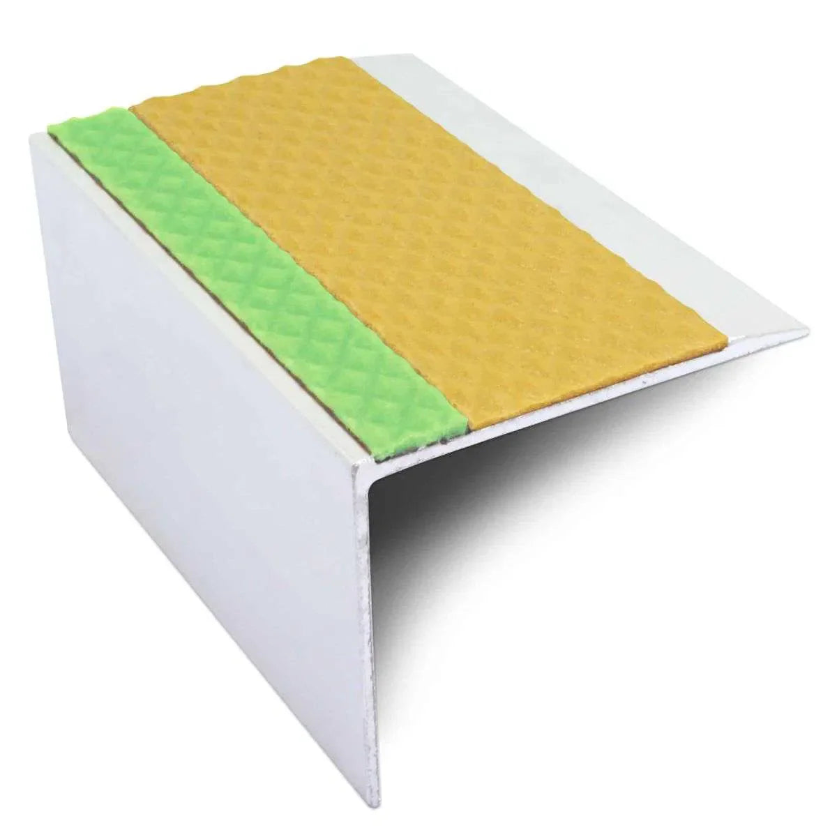 Yellow DDA Compliant Aluminium Non Slip Stair Nosing - ASL21
