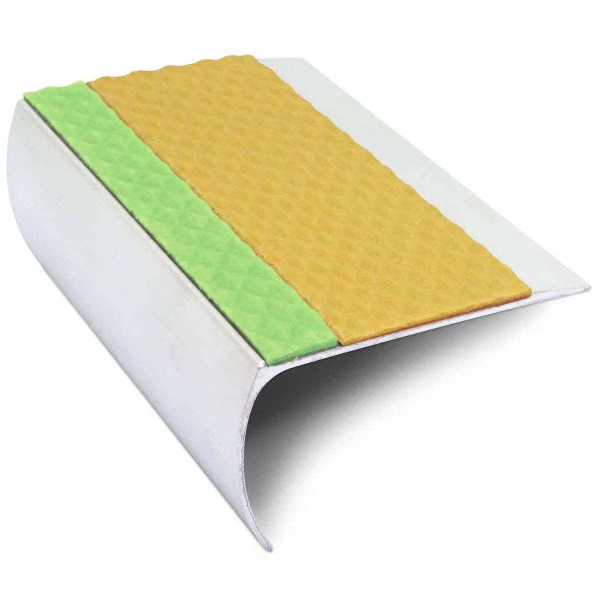 Yellow Tredsafe Aluminium Non Slip Stair Nosing - ASL25