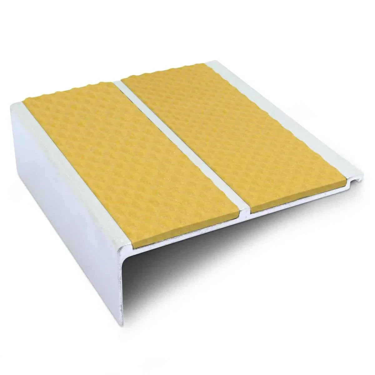 Yellow Tredsafe Aluminium Non Slip Stair Nosing - NHD11 (91 x 32mm) - StairNosingUK