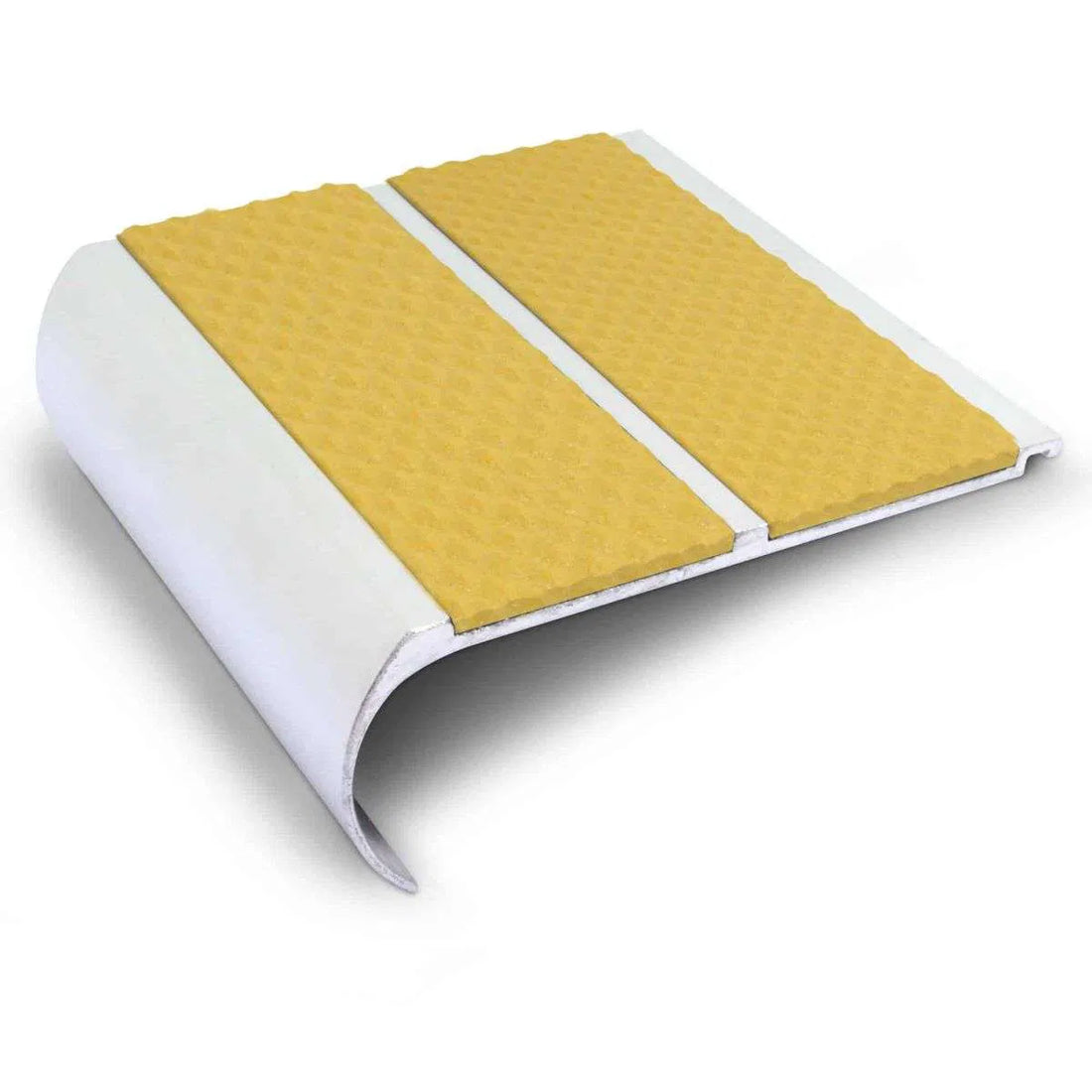 Yellow Tredsafe Aluminium Non Slip Stair Nosing - NHD13 (91 x 35mm) - StairNosingUK 