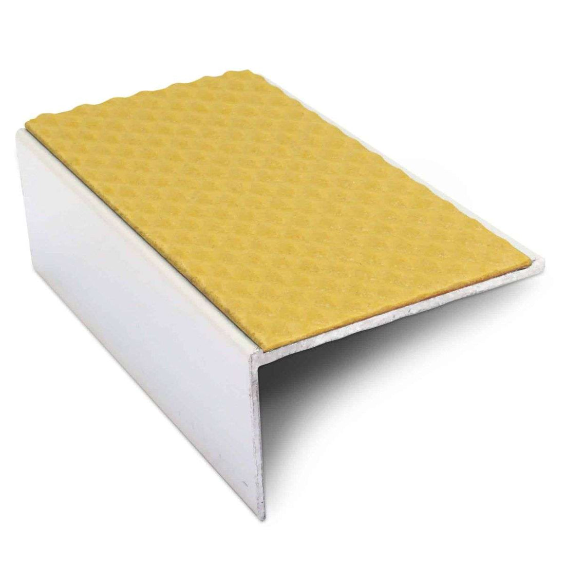 Yellow Tredsafe Aluminium Non Slip Stair Nosing - NSL01 (56 x 32mm) - StairNosingUK
