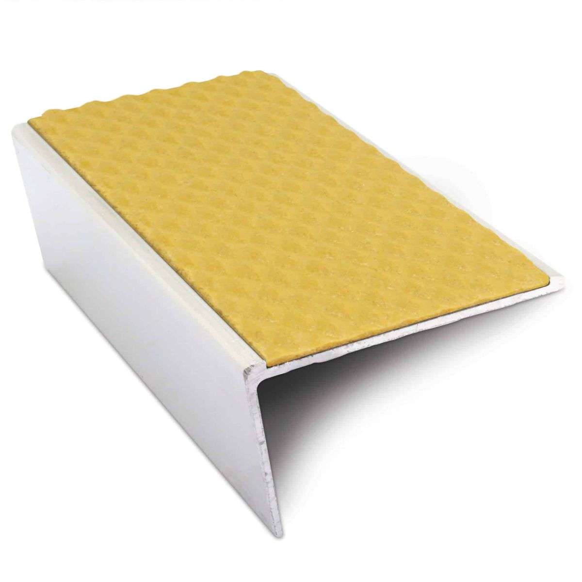 Yellow Tredsafe Aluminium Non Slip Stair Nosing - NSL02 (57 x 32mm) - StairNosingUK