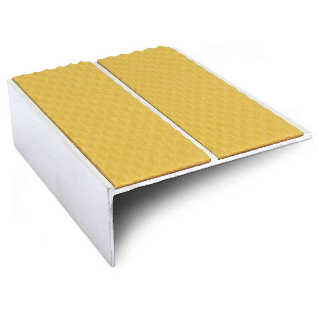 Yellow Tredsafe Aluminium Non Slip Stair Nosing - NSL09 (85 x 32mm) - StairNosingUK
