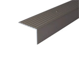 Champagne A32 65 x 42mm Cayrus Aluminium Non Slip Ribbed Treads Edge Trim