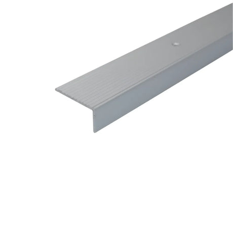 A33 Silver Aluminium Non Slip Ribbed Treads Stair Size