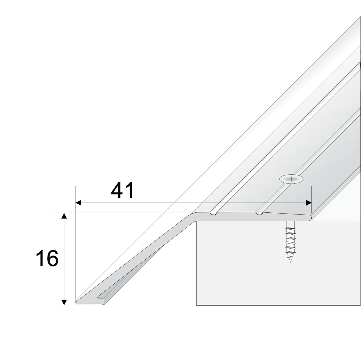 Aluminium Door Threshold Ramp Profile