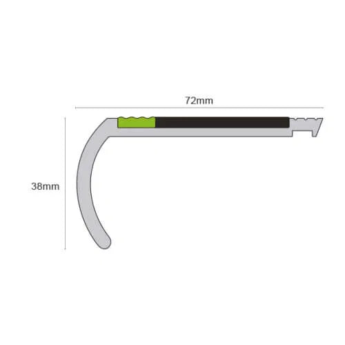  Aluminator® Heavy Duty PVC Stair Nosing