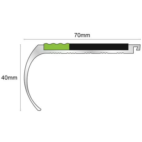  Tredsafe Stair Nosing ( 70 x 40mm )