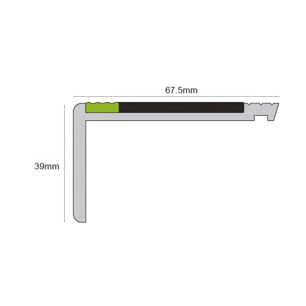  Heavy Duty PVC Stair Nosing ( 67.5 x 39mm )