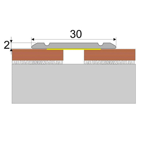  Aluminium Wood Adhesive Door Threshold Strip Size