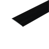 A08 35mm Anodised Aluminium Flat Door Threshold Strip Profile in black color