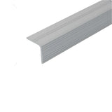 Silver Cayrus Aluminium A35 20 x 20mm Aluminium Non Slip Ribbed Treads