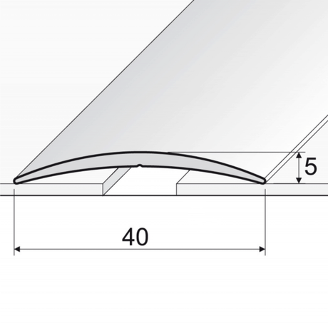 A13 40mm Aluminium Wood Effect Self Adhesive Door Threshold Strip Size