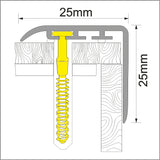  Wood Effect Stair Nosing Edge Trim ( 25 x 25mm )