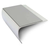 Dolphin Grey NSL25 69 Non Slip Stair Nosing Edge Trim With Pvc Insert