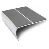 Midnight Grey NSL29 Aluminium Non Slip Stair Nosing Edge Trim With PVC Insert