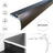 Bronze Anodised Aluminium Bull Nose LVT Edge Profile For 5mm Flooring