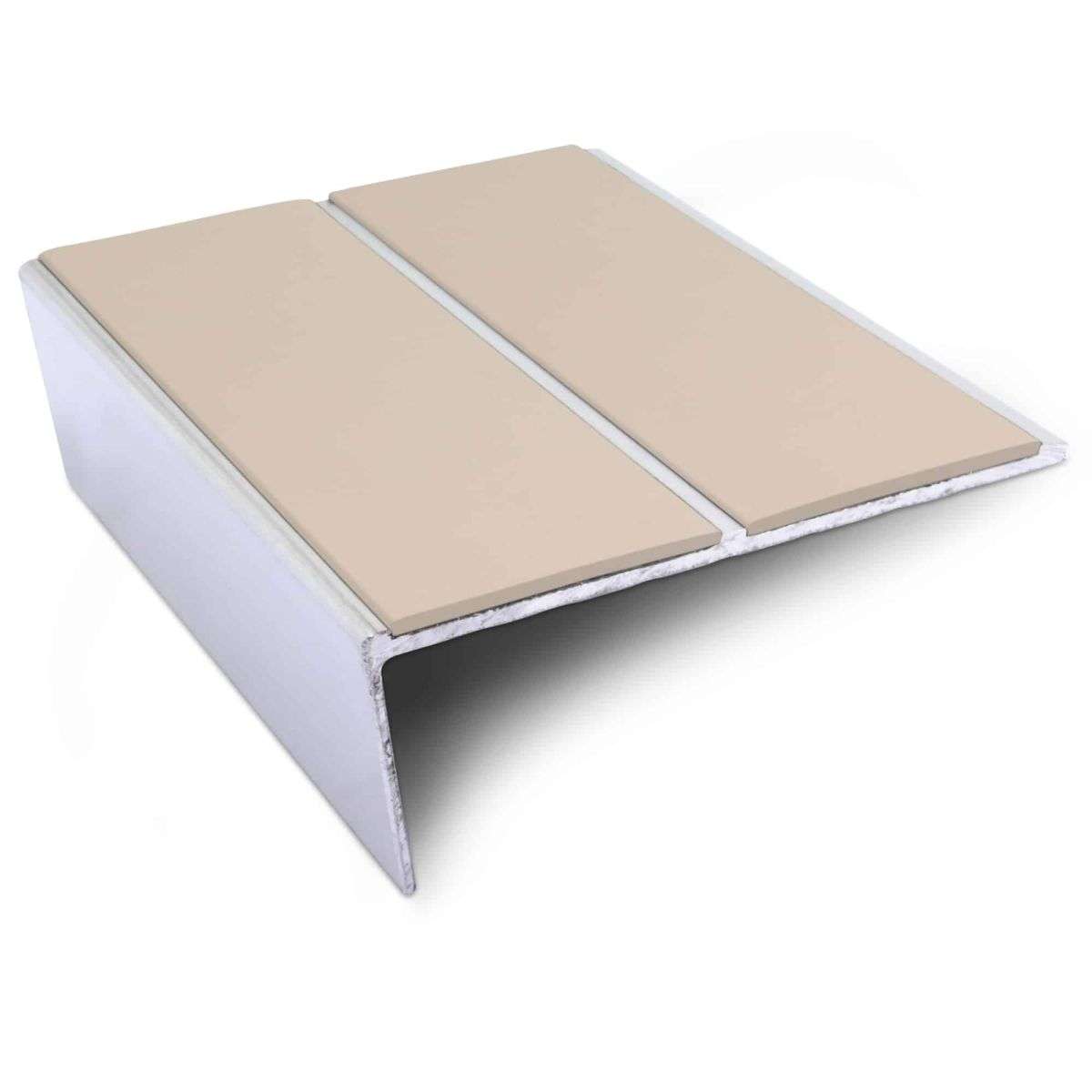 NSL10 85 x 32mm Aluminium Non Slip Stair Nosing Edge Trim With Pvc Insert