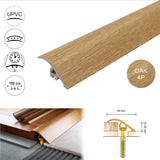  40mm Pvc Wood Effect Door Threshold Ramp Profile