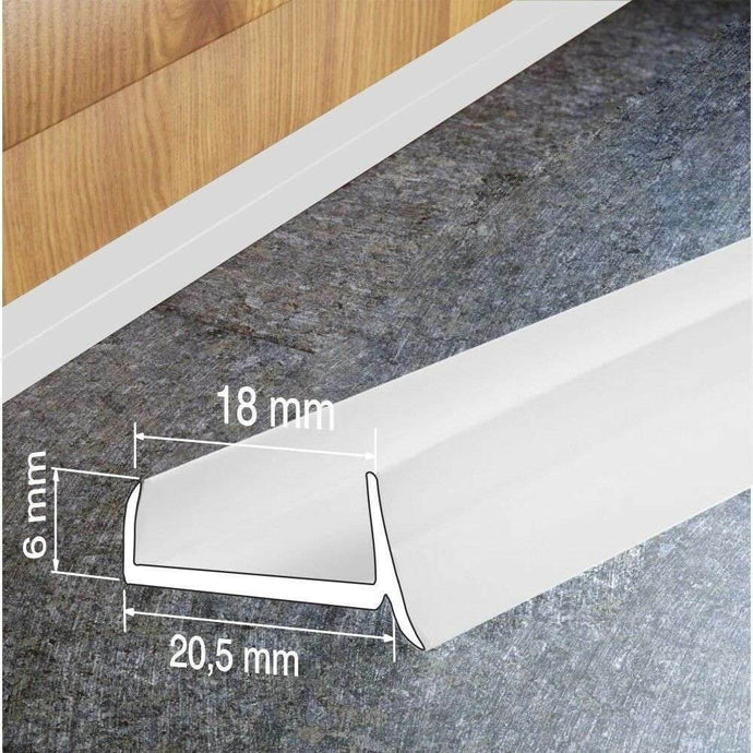 PVC Plinth Sealing Strip for MDF Kitchen Kickboard Panels