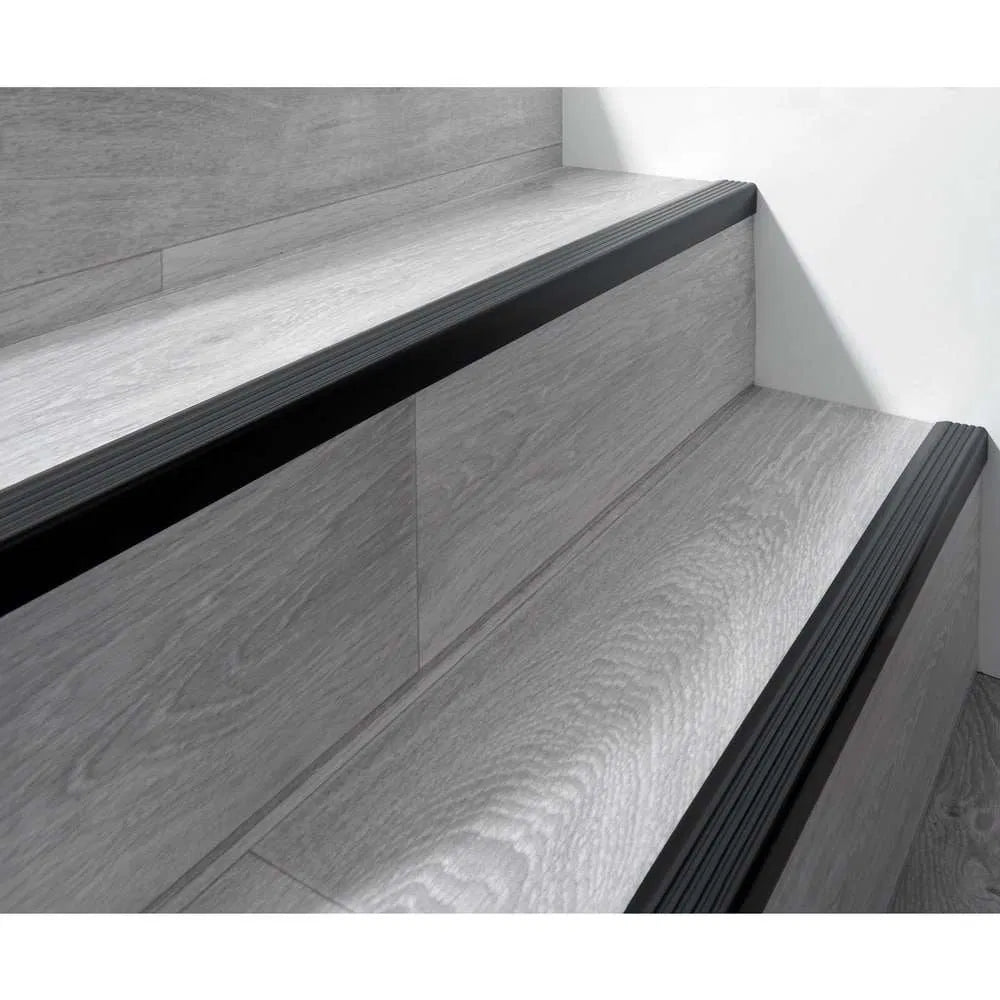 PVC Black Non Slip 735-ND Flexible Anti-Slip Self-Adhesive Stair Nosing 