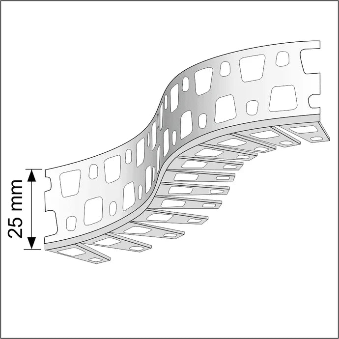 10 X 25x25 PVC Flexible Arch Corner Bead for Render and Plaster