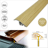 Rustic Oak C40 Pvc Wood Effect  Door Threshold Ramp Profile