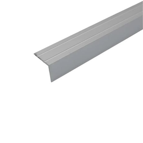 Silver A36 25 x 20mm Aluminium Self Adhesive Stair Nosing Edge Trim