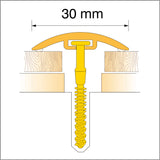 30mm Pvc Wood Effect Door Threshold Strip