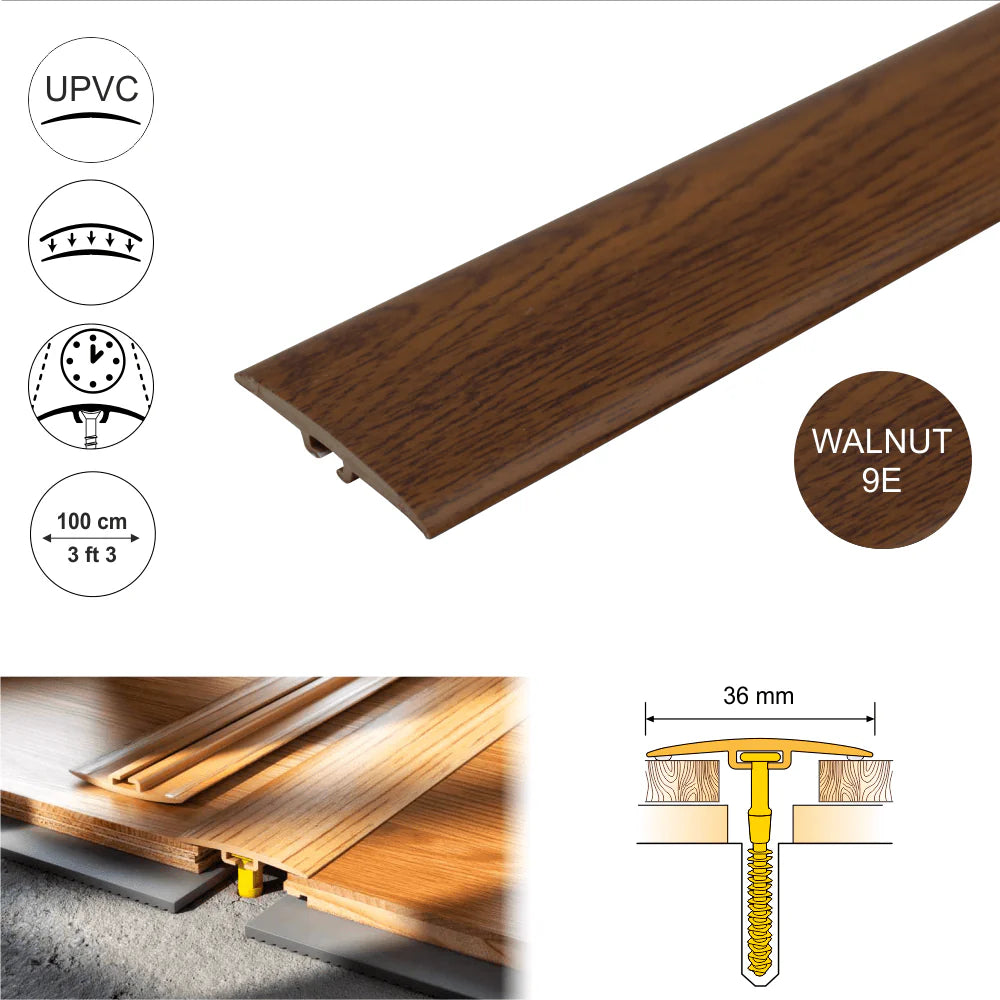 36mm Pvc Wood Effect Door Threshold 