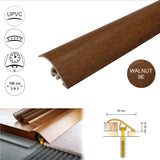  40mm Pvc Wood Effect Door Threshold Ramp Profile