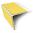 NSL28 Yellow DDA Compliant Aluminium Non Slip Stair Nosing Edge Trim With Pvc Insert